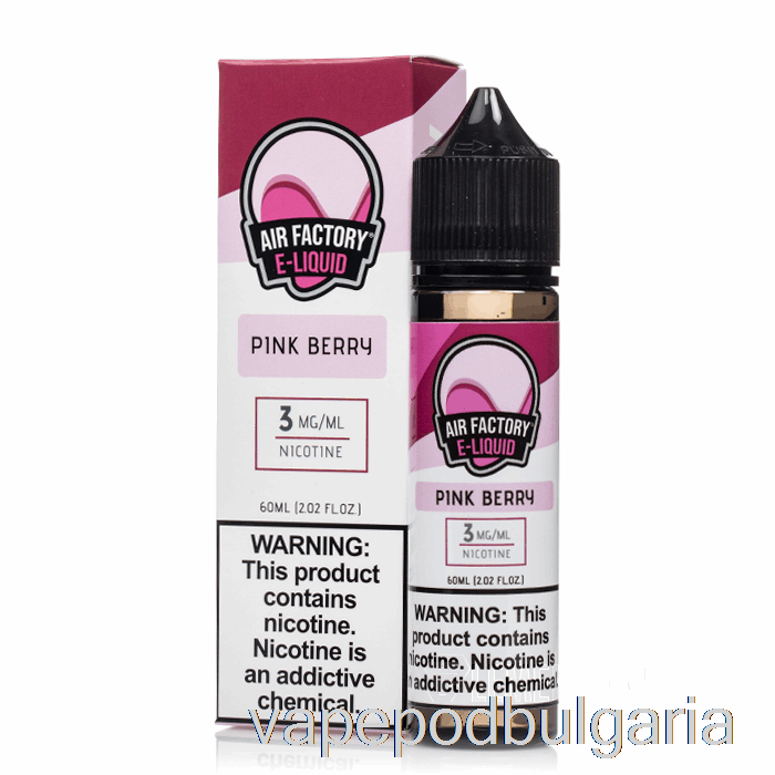 Vape Течности Pink Berry - Air Factory - 60ml 3mg